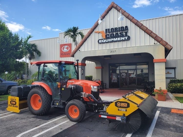 Kubota Cab Tractor With Broom